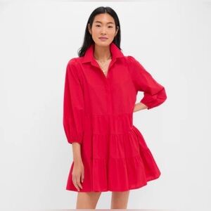 NWT Pomander Place Hibiscus Red Mabel Mini Dress